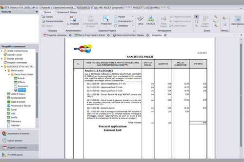 TeamSystem CPM Stampa di Analisi Prezzi